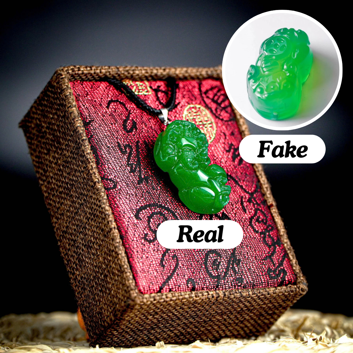 Lucky Pixiu Stone - Green