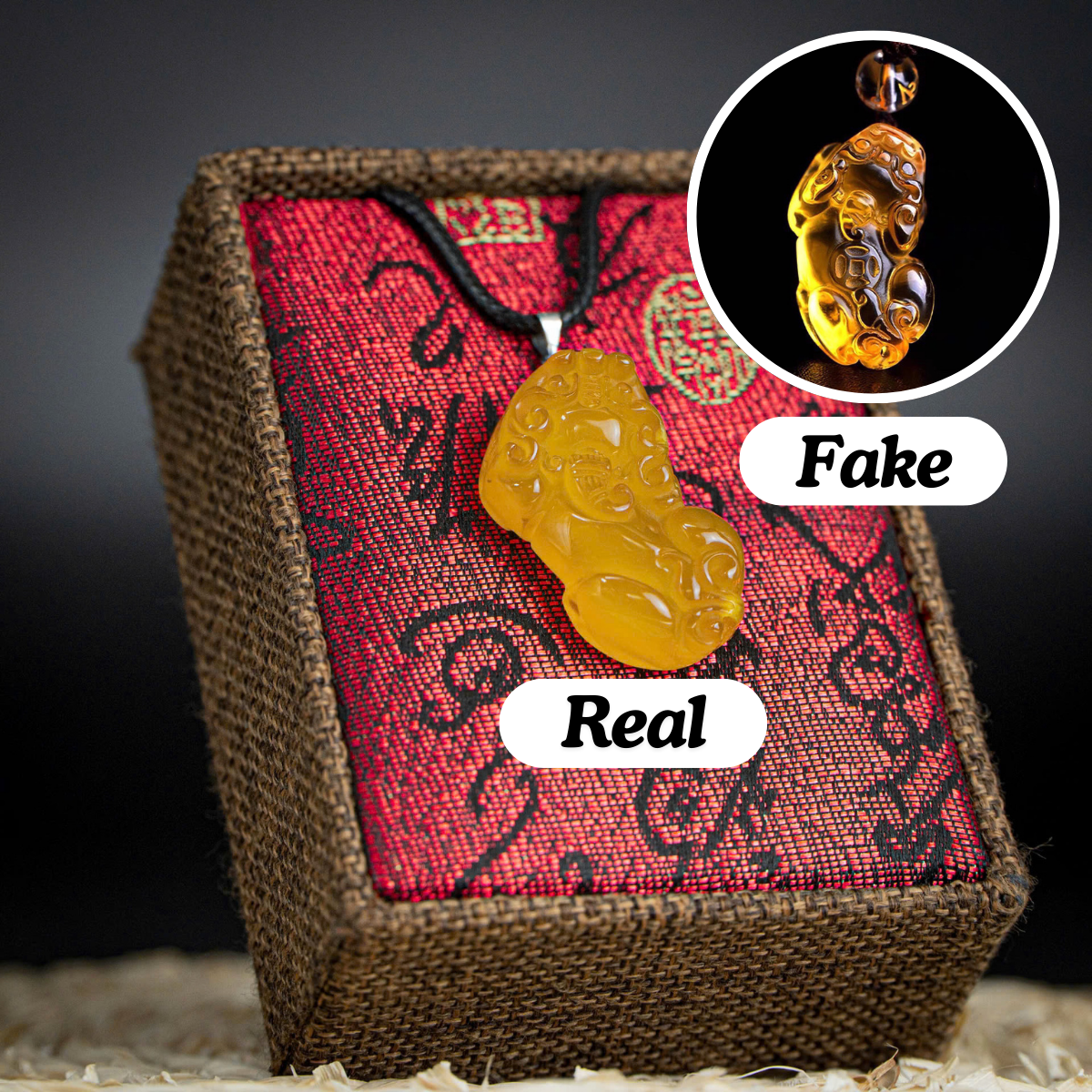 Lucky Pixiu Stone - Yellow
