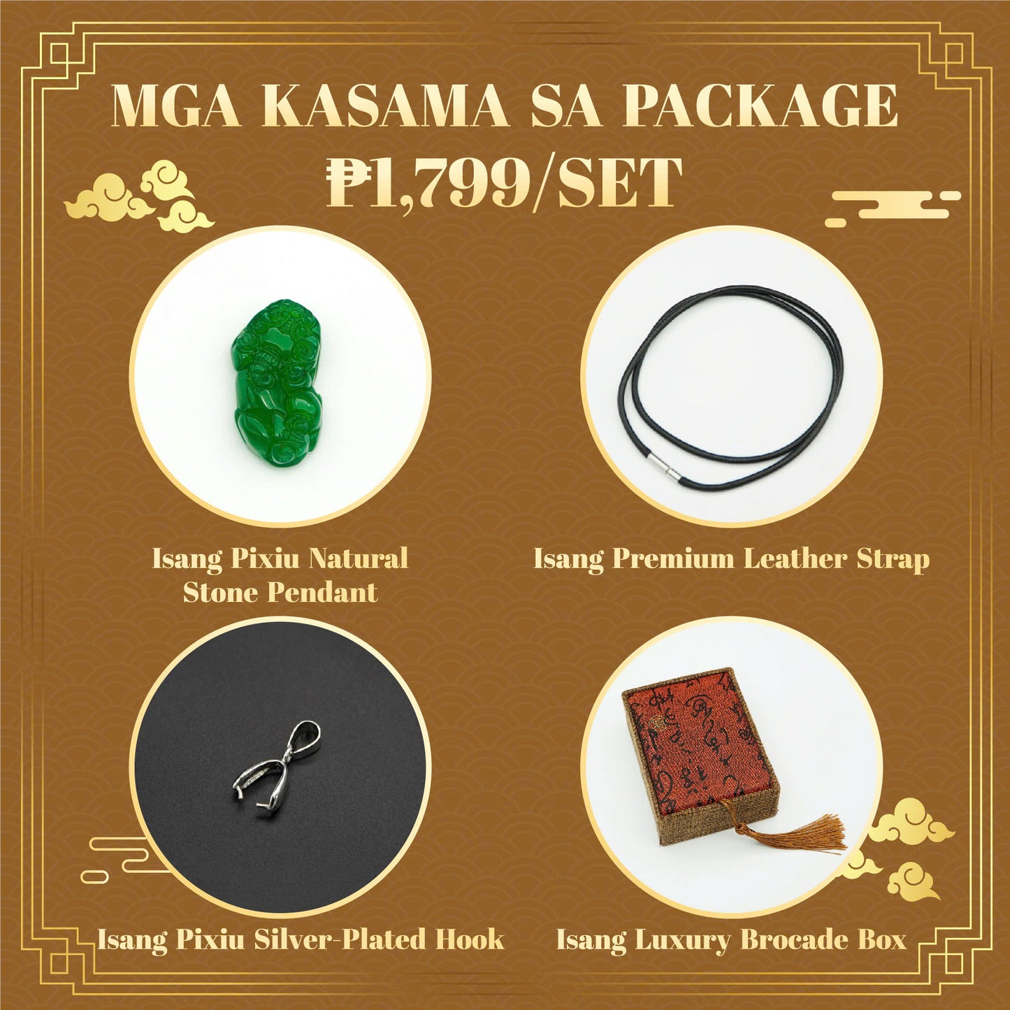 Lucky Pixiu Stone - Green
