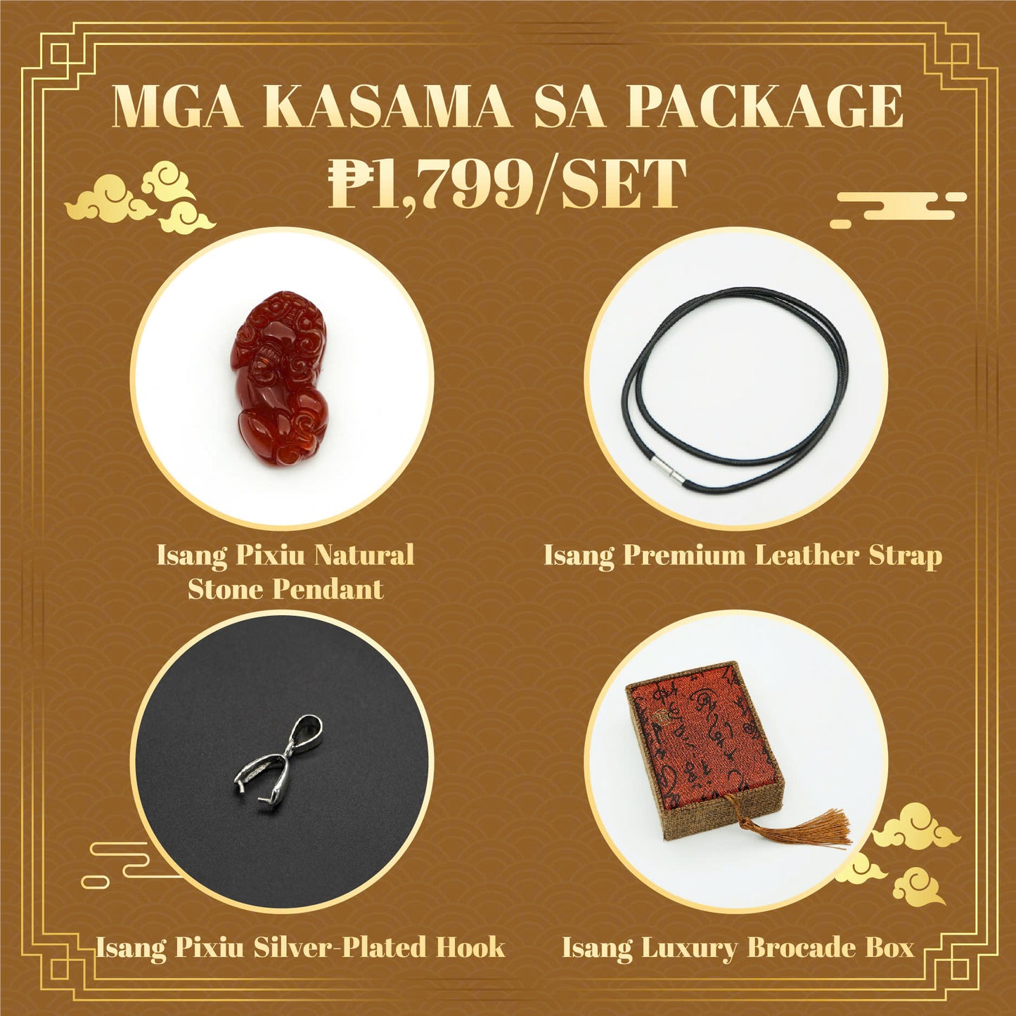 Lucky Pixiu Stone - Red